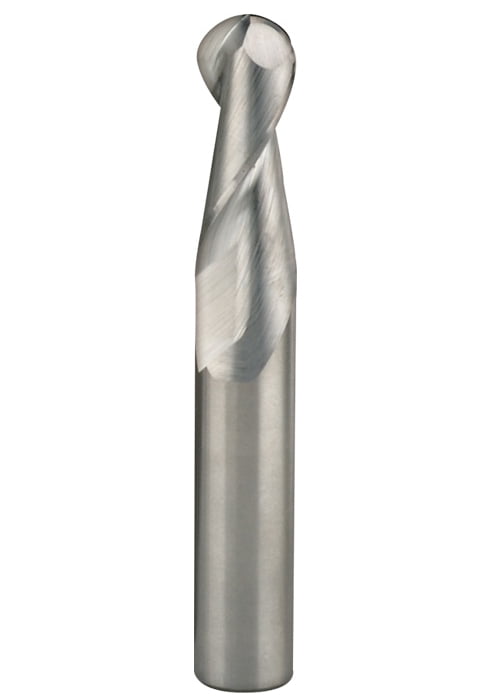 1" Dia, 2 Flute, Ball Nose End Mill - 34638