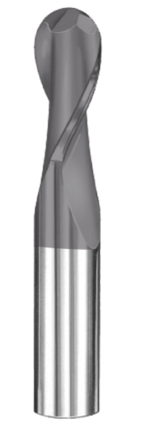 3/4" Dia, 2 Flute, Ball Nose End Mill - 30596