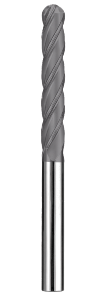 6.00mm Dia, 4 Flute, Ball Nose End Mill - 49533