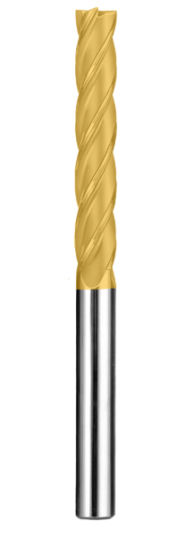 3/16" Dia, 4 Flute, Square End End Mill - 31861