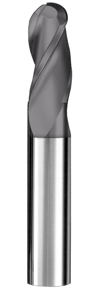 9/16" Dia, 3 Flute, Ball Nose End Mill - 31162