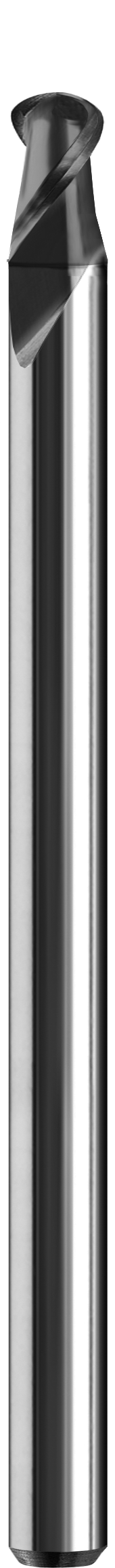 0.0150" Dia, 2 Flute, Ball Nose End Mill - 03039
