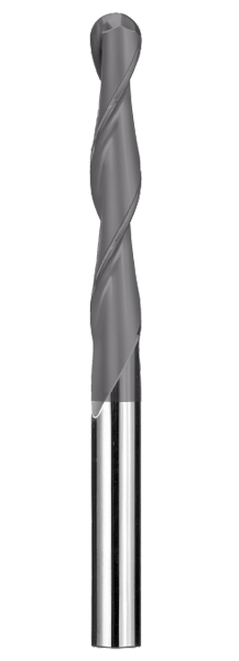 7/16" Dia, 2 Flute, Ball Nose End Mill - 31993
