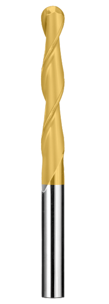 7/16" Dia, 2 Flute, Ball Nose End Mill - 31973