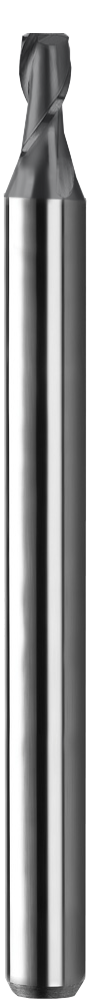 0.0230" Dia, 2 Flute, Square End End Mill - 02293